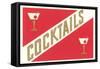 Cocktails, Gibsons-null-Framed Stretched Canvas