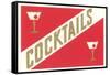 Cocktails, Gibsons-null-Framed Stretched Canvas