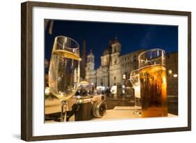 Cocktails on a Restaurant Table, Piazza Navona, Rome, Lazio, Italy, Europe-Ben Pipe-Framed Photographic Print