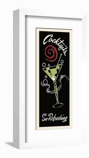 Cocktails So Refreshing-Retro Series-Framed Art Print