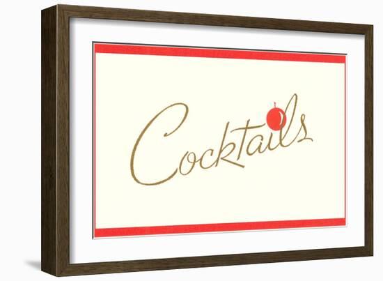 Cocktails-null-Framed Art Print