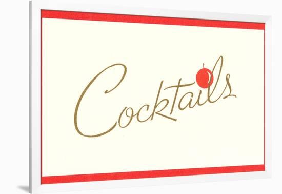 Cocktails-null-Framed Art Print