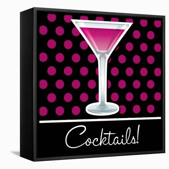Cocktails!-Piccola-Framed Stretched Canvas