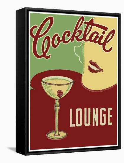 Cocktails-Vintage Apple Collection-Framed Stretched Canvas