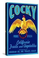 Cocky - Vegetable Crate Label-Lantern Press-Stretched Canvas