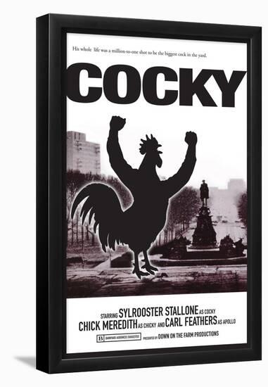 Cocky-null-Framed Poster