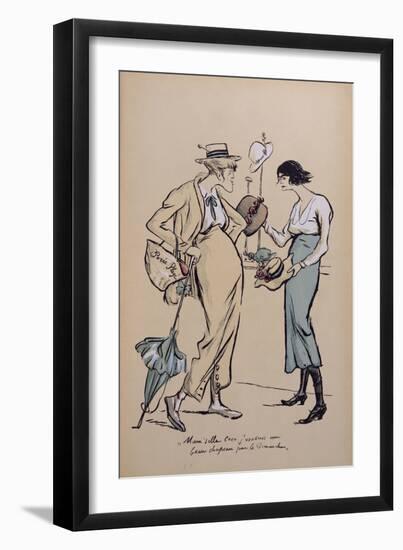 Coco Chanel as a Milliner, from "Le Grand Mode a L'Envers", 1919-Sem-Framed Giclee Print