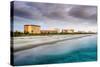 Cocoa Beach, Florida Beachfront Hotels and Resorts.-SeanPavonePhoto-Stretched Canvas
