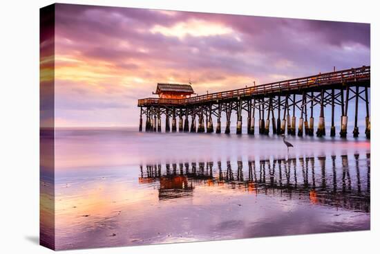 Cocoa Beach, Florida, USA at the Pier.-SeanPavonePhoto-Stretched Canvas