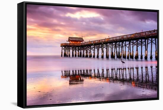 Cocoa Beach, Florida, USA at the Pier.-SeanPavonePhoto-Framed Stretched Canvas