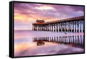 Cocoa Beach, Florida, USA at the Pier.-SeanPavonePhoto-Framed Stretched Canvas
