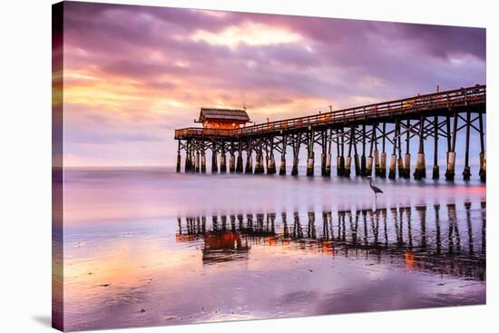 Cocoa Beach, Florida, USA at the Pier.-SeanPavonePhoto-Stretched Canvas