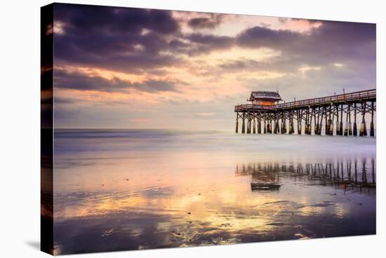 Cocoa Beach, Florida, USA at the Pier.-SeanPavonePhoto-Stretched Canvas