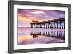 Cocoa Beach, Florida, USA at the Pier.-SeanPavonePhoto-Framed Photographic Print