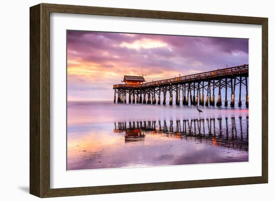 Cocoa Beach, Florida, USA at the Pier.-SeanPavonePhoto-Framed Photographic Print