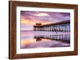 Cocoa Beach, Florida, USA at the Pier.-SeanPavonePhoto-Framed Photographic Print