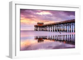 Cocoa Beach, Florida, USA at the Pier.-SeanPavonePhoto-Framed Photographic Print