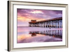 Cocoa Beach, Florida, USA at the Pier.-SeanPavonePhoto-Framed Photographic Print