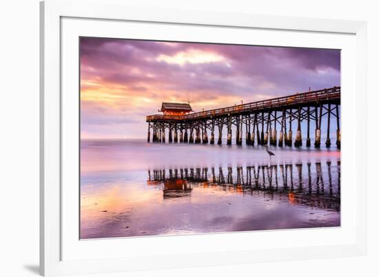 Cocoa Beach, Florida, USA at the Pier.-SeanPavonePhoto-Framed Photographic Print