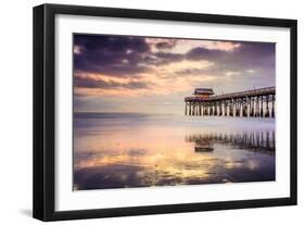 Cocoa Beach, Florida, USA at the Pier.-SeanPavonePhoto-Framed Photographic Print