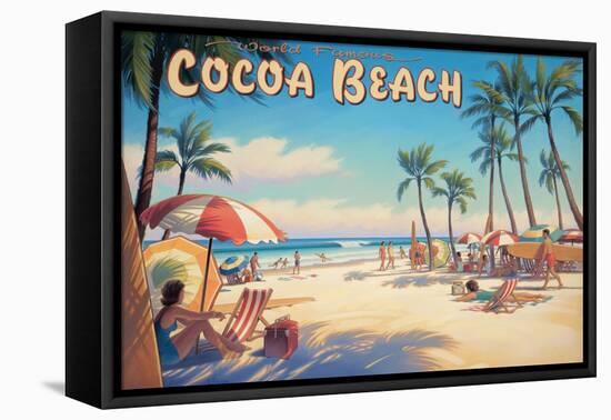 Cocoa Beach-Kerne Erickson-Framed Stretched Canvas