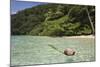 Coconut Floating in Lagoon, Micronesia, Palau-Reinhard Dirscherl-Mounted Photographic Print