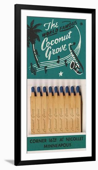 Coconut Grove Matchbook-Kristine Hegre-Framed Giclee Print