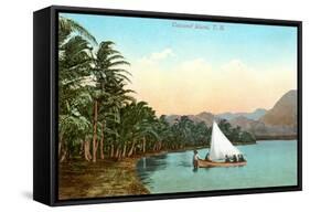 Coconut Island, Hawaii-null-Framed Stretched Canvas