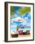 Coconut on the Beach in Phi Phi Island Thailand-Netfalls-Framed Photographic Print