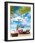 Coconut on the Beach in Phi Phi Island Thailand-Netfalls-Framed Photographic Print
