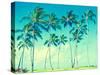 Coconut Palm Trees in Hawaii (Vintage Style)-EllenSmile-Stretched Canvas