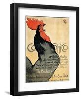 Cocorico, 1899-Theophile-Alexandre Steinlen-Framed Art Print