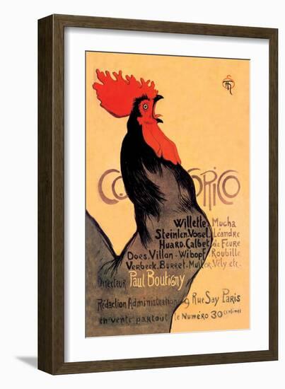 Cocorico, c.1899-Théophile Alexandre Steinlen-Framed Art Print