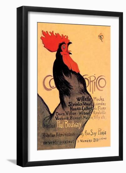 Cocorico, c.1899-Théophile Alexandre Steinlen-Framed Art Print