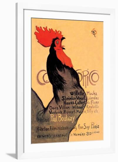 Cocorico, c.1899-Théophile Alexandre Steinlen-Framed Art Print