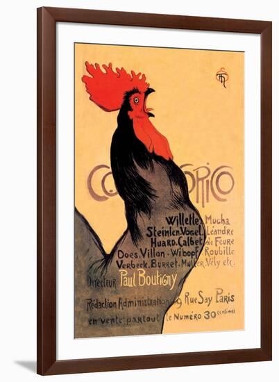 Cocorico, c.1899-Théophile Alexandre Steinlen-Framed Art Print