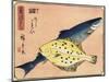 Cod and Halibut, 1830-1844-Utagawa Hiroshige-Mounted Giclee Print