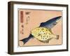 Cod and Halibut, 1830-1844-Utagawa Hiroshige-Framed Giclee Print