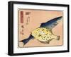 Cod and Halibut, 1830-1844-Utagawa Hiroshige-Framed Giclee Print