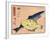 Cod and Halibut, 1830-1844-Utagawa Hiroshige-Framed Giclee Print