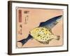 Cod and Halibut, 1830-1844-Utagawa Hiroshige-Framed Giclee Print