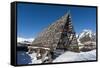 Cod Fish Drying, Svolvaer, Lofoten Islands, Nordland, Arctic, Norway, Scandinavia-Sergio Pitamitz-Framed Stretched Canvas