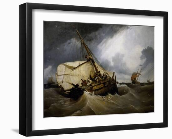 Cod Fishing, 1832-Louis Garneray-Framed Giclee Print