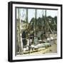 Cod Market in Christiania (Norway), Circa 1880-Leon, Levy et Fils-Framed Photographic Print