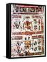 Codex Borgianus Showing Confronting Deities, Mixtec, Pre-Columbian Mexico, 12th-16th Century-null-Framed Stretched Canvas