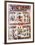 Codex Borgianus Showing Confronting Deities, Mixtec, Pre-Columbian Mexico, 12th-16th Century-null-Framed Giclee Print