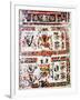 Codex Borgianus Showing Confronting Deities, Mixtec, Pre-Columbian Mexico, 12th-16th Century-null-Framed Giclee Print