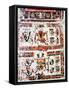 Codex Borgianus Showing Confronting Deities, Mixtec, Pre-Columbian Mexico, 12th-16th Century-null-Framed Stretched Canvas