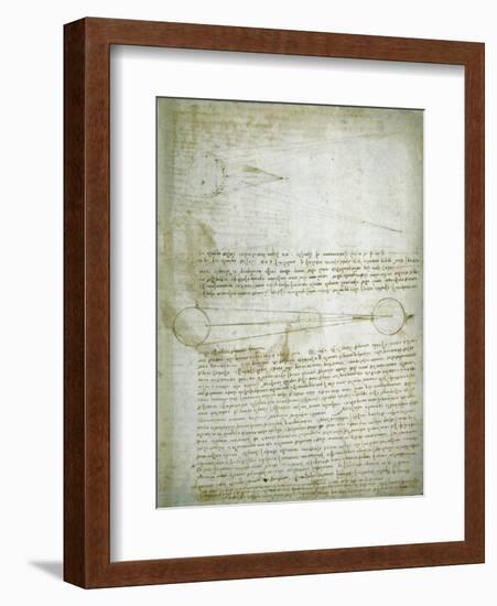 Codex Leicester: The Changing Earth-Leonardo da Vinci-Framed Giclee Print