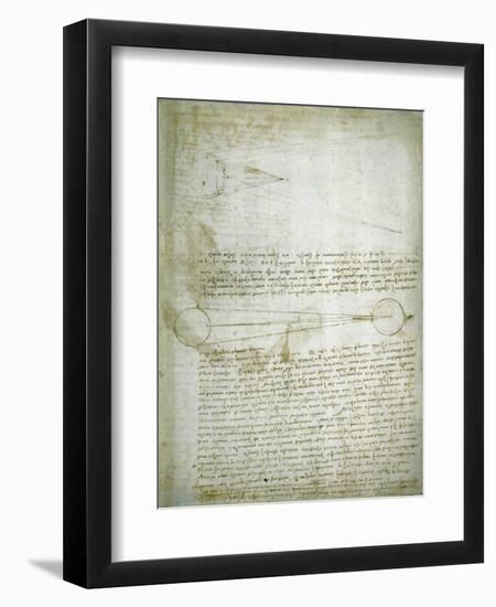 Codex Leicester: The Changing Earth-Leonardo da Vinci-Framed Giclee Print